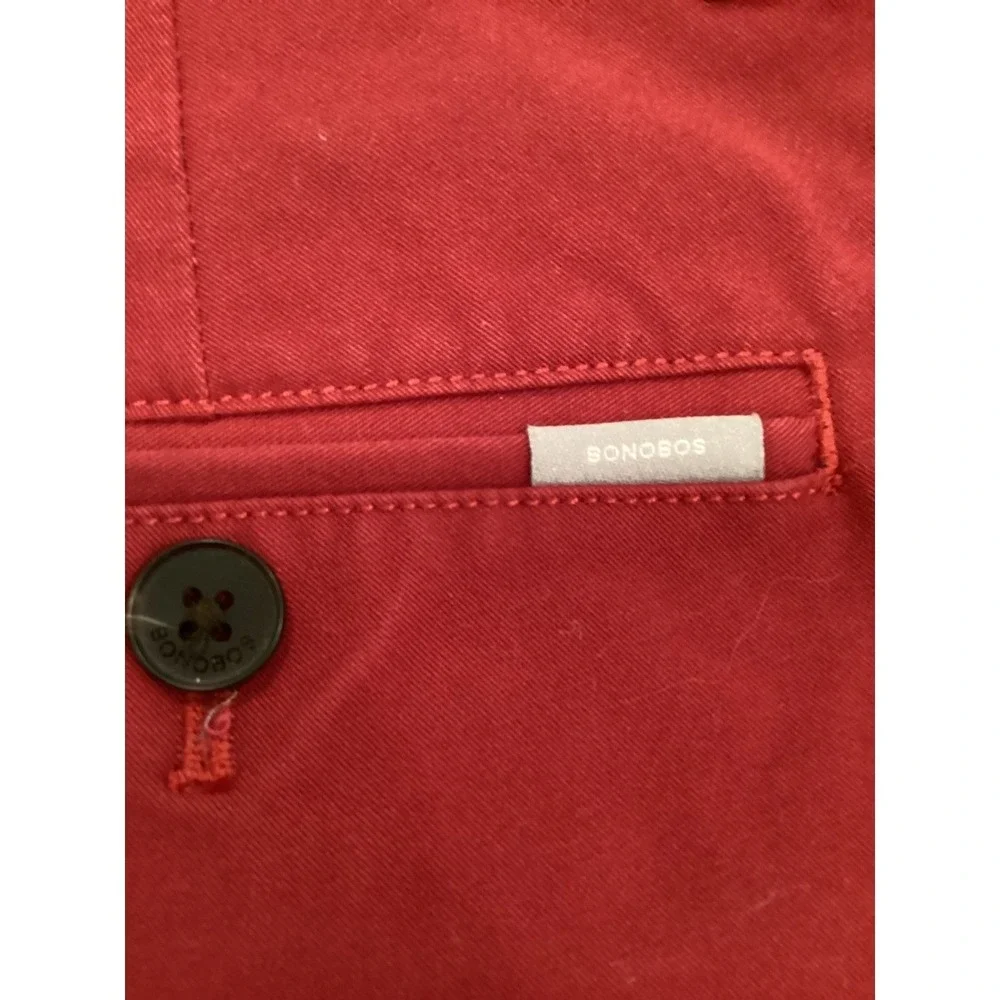 Bonobos Men's Athletic Fit Chino Pants Burgundy/Maroon Size 30x32 Stretch